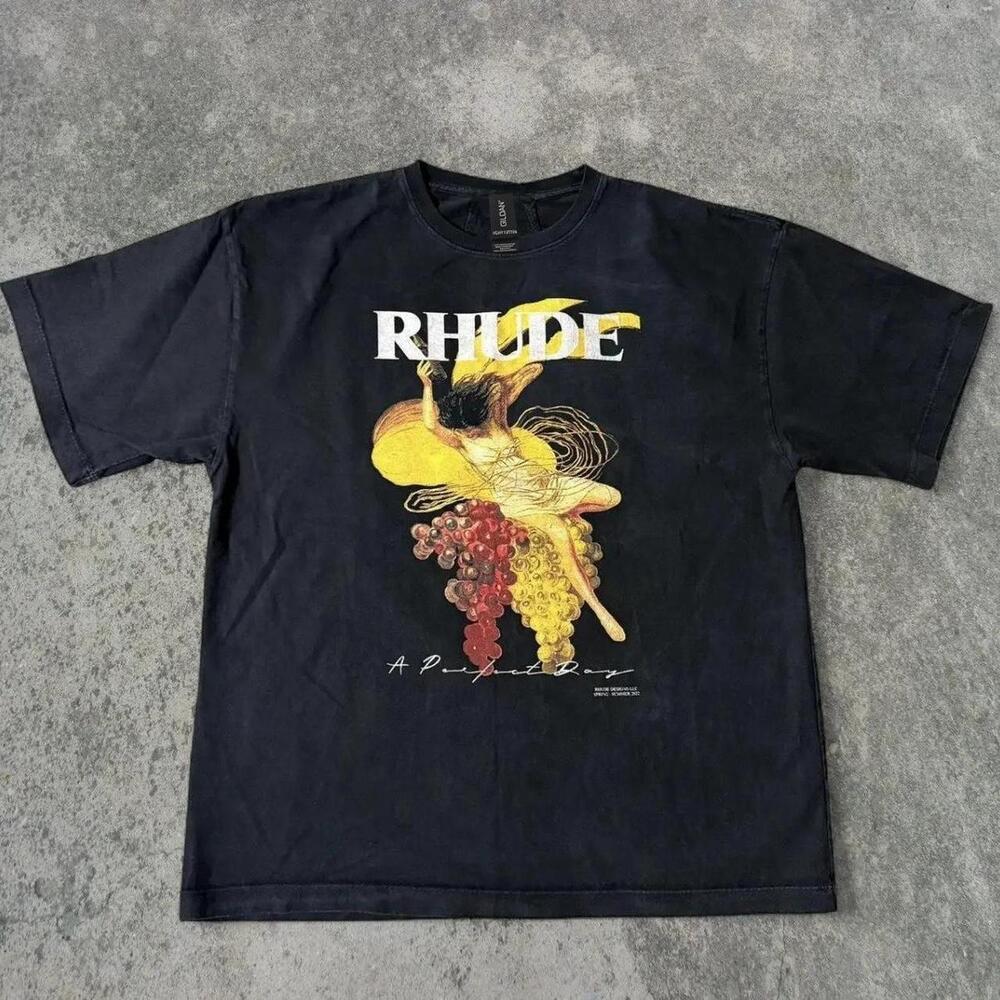 Black And Yellow Rhode Streetwear Tee